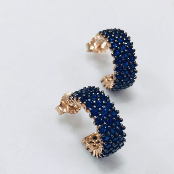 Aros Rosegold Plata 925