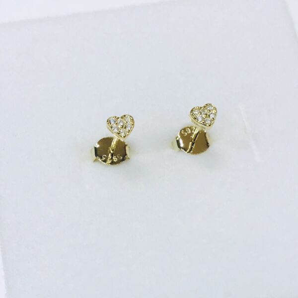 Caravana Goldplated Plata 925 Corazón