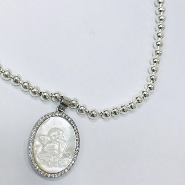 Medalla Plata 925 Angel de la Guarda