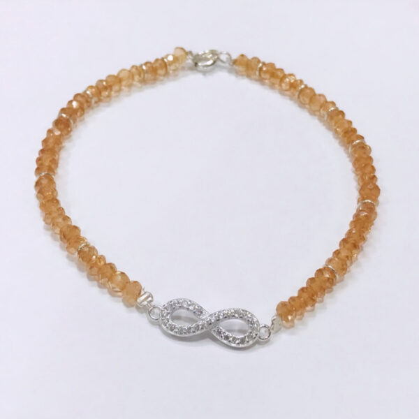Pulsera Cristal Checo Plata 925 Infinito