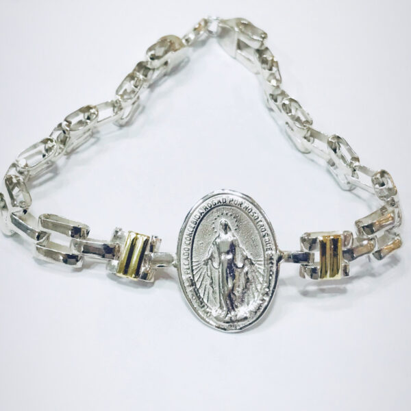 Pulsera Plata y Oro Milagrosa