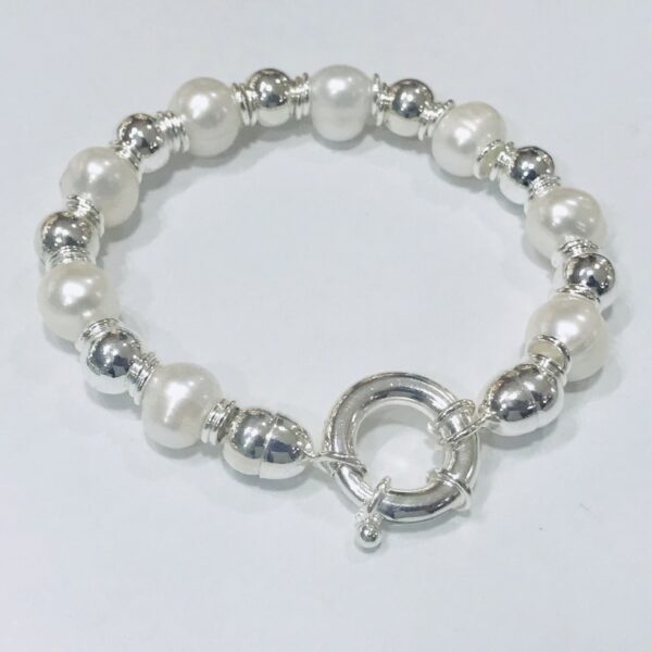 Pulsera Perla Plata 925