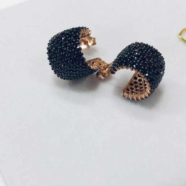 Aros Rosegold Plata 925