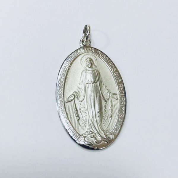 Medalla Religiosa Plata 925 Virgen Milagrosa