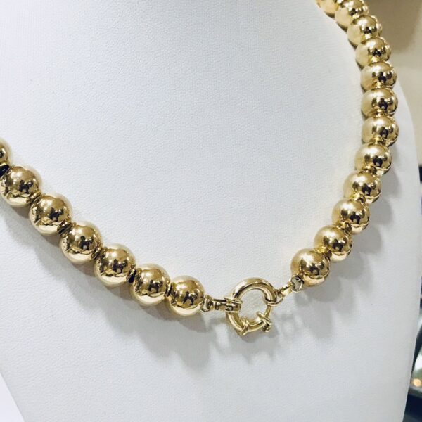 Cadena Bolita Golplated Plata 925