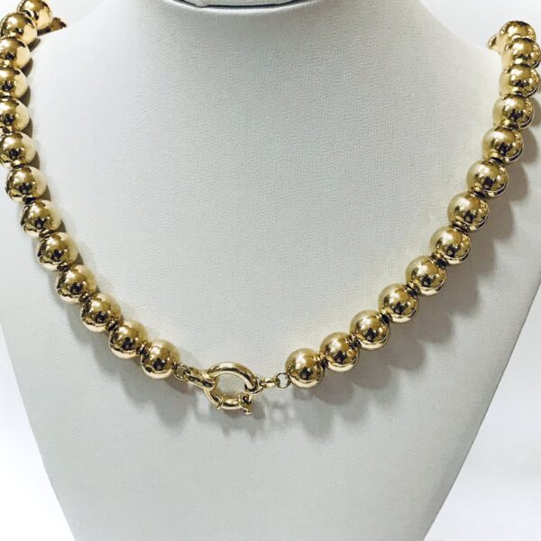 Cadena Bolita Golplated Plata 925