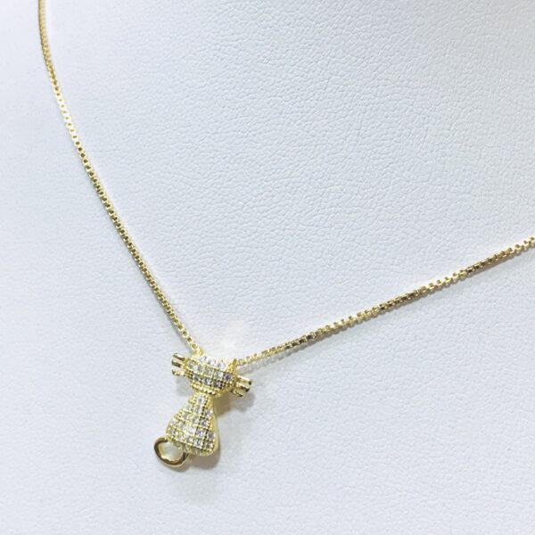 Dije Goldplated Plata 925 Gato