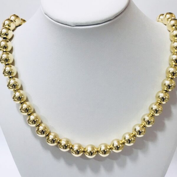 Cadena Bolita  Goldplated Plata 925