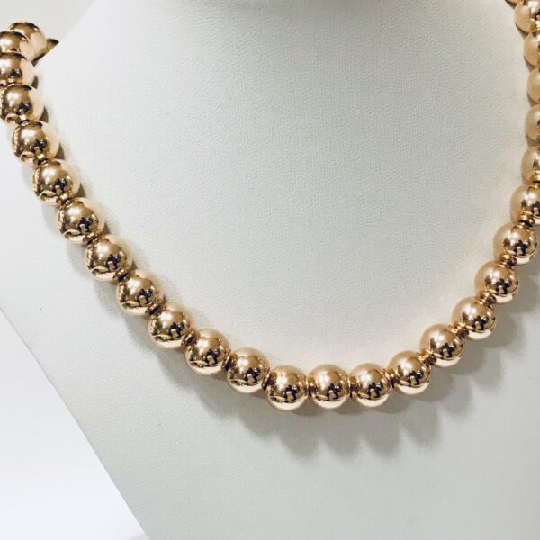 Cadena Bolita Rosegold Plata 925