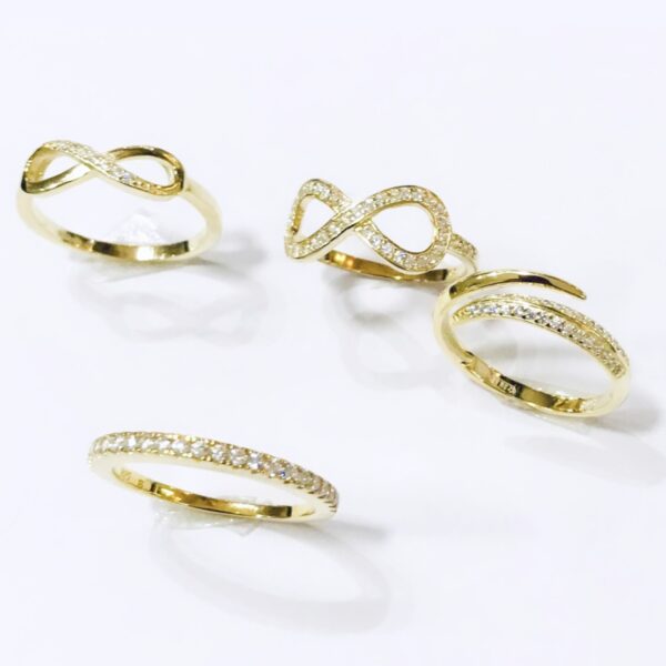 Anillo Goldplated Plata 925 Infinito