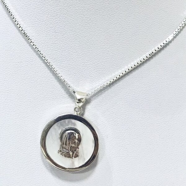 Medalla Religiosa Plata 925 Virgen Niña