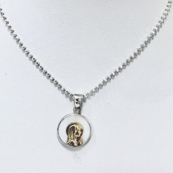 Medalla Religiosa Plata y Oro Virgen Niña