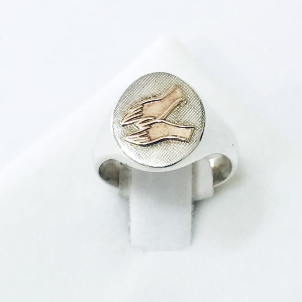 Anillo Plata y oro Profesion