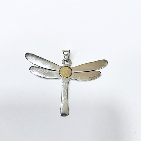 Medalla Plata y Oro Libélula