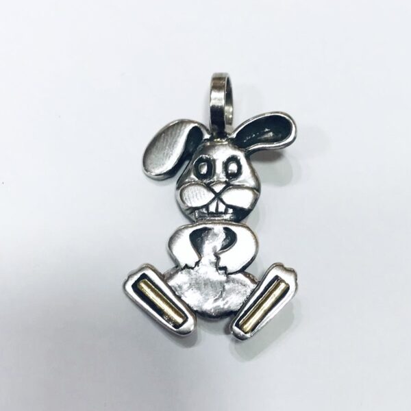 Dije Plata y Oro Conejo