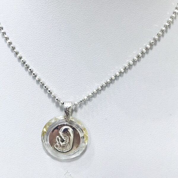 Medalla Religiosa Plata 925 Virgen Niña