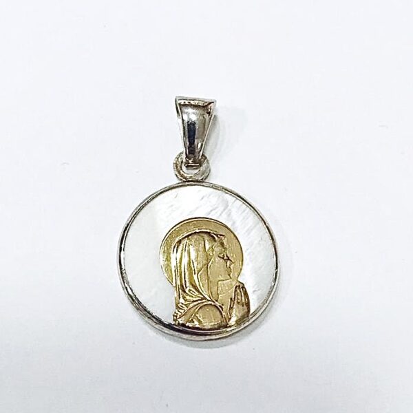 Medalla Religiosa Plata y Oro Virgen Niña