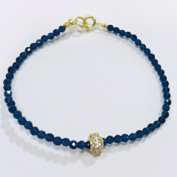 Pulsera Cristal Goldplated Plata 925
