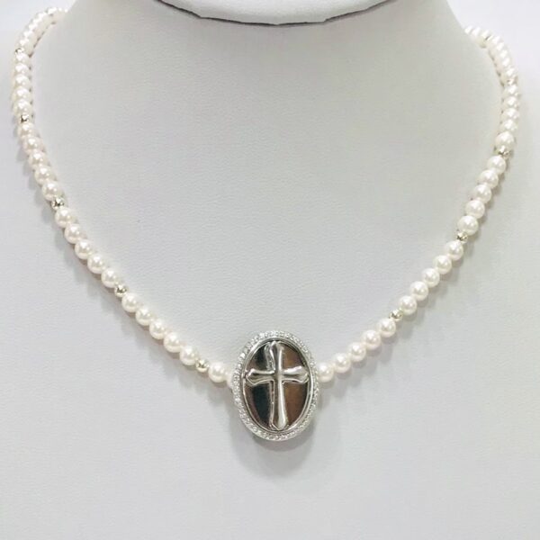 Cadena Perla Plata 925