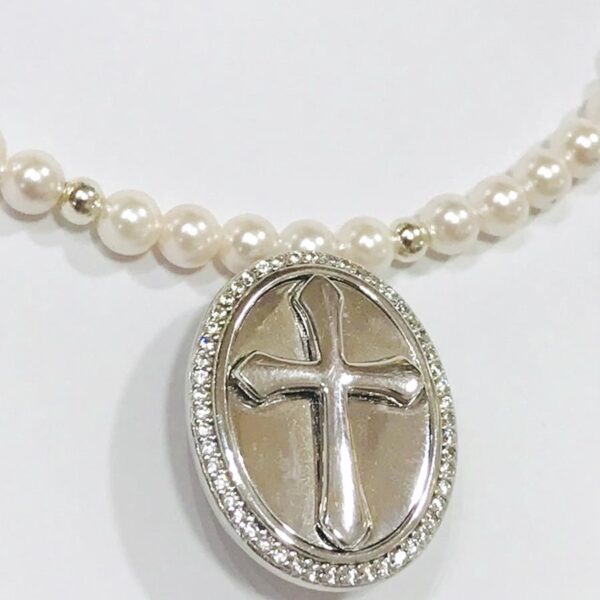 Cadena Perla Plata 925