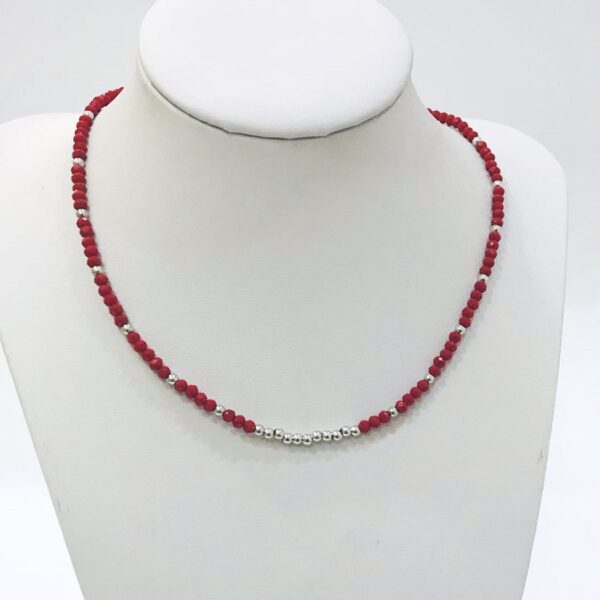 Cadena Cristal Plata 925