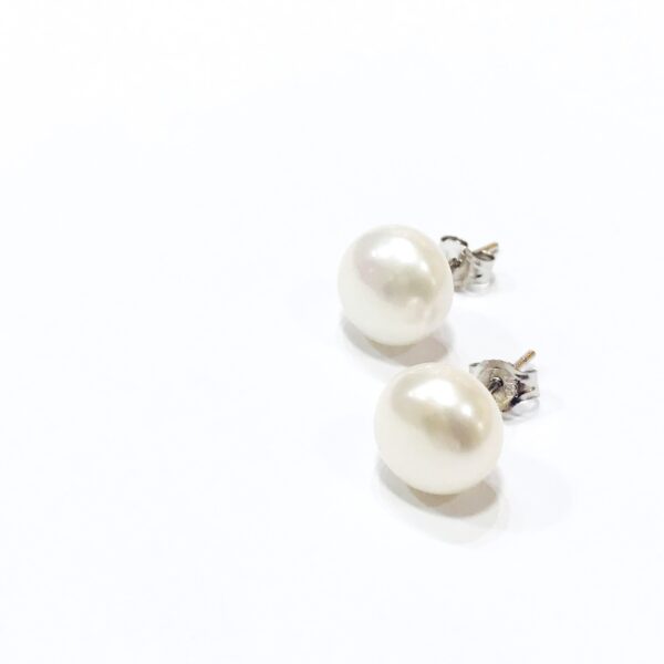 Caravana Plata 925 Perla cultivo agua dulce