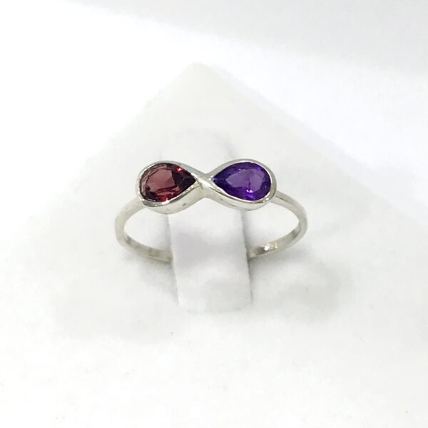 Anillo Plata 925 Piedras Naturales