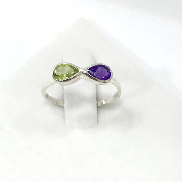 Anillo Plata 925 Piedras Naturales