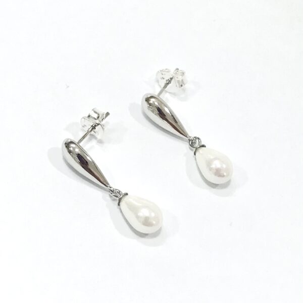 Caravana Plata 925 Perla de cultivo de agua dulce