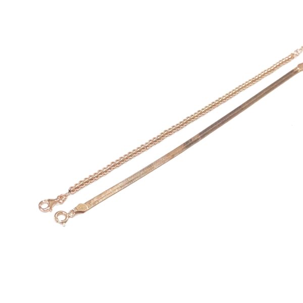 Pulsera Bolita Rosegold Plata 925