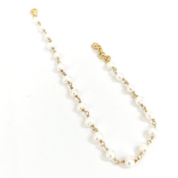 Pulsera Goldplated Plata 925 y Perla de cultivo de Agua dulce